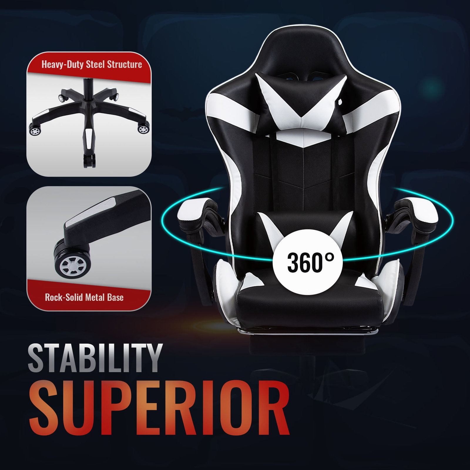 img_8757 كرسي جيمنج |ابيض - الصورة 2