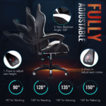 كرسي جيمنج |ابيض - الصورة 3