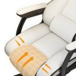 ⁦كرسي جيمنج مريح | ابيض اسود⁩ - الصورة ⁦3⁩