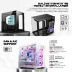 ⁦FANTECH CG85 LUMINA MID Tower BLACK⁩ - الصورة ⁦2⁩