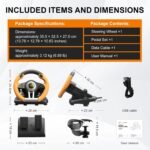 ⁦PXN PC Racing Wheel, V3 PRO⁩ - الصورة ⁦2⁩