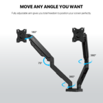 ⁦Fantech MBD1 MONITOR BRACKET BLACK⁩ - الصورة ⁦10⁩